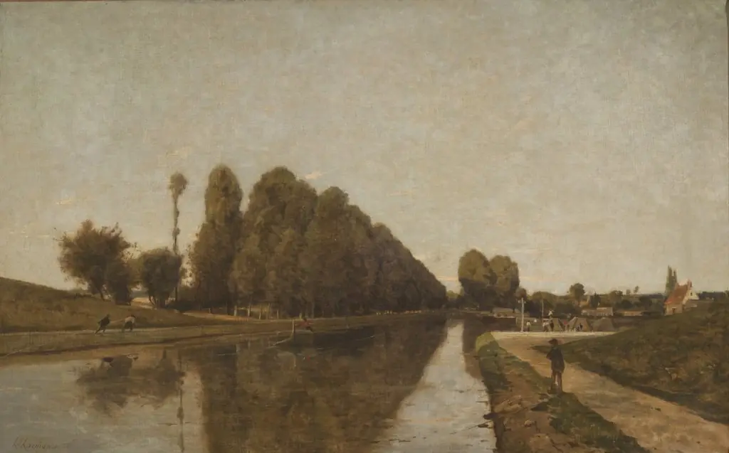 El Canal de Briare (Loire), by Henri Harpignies