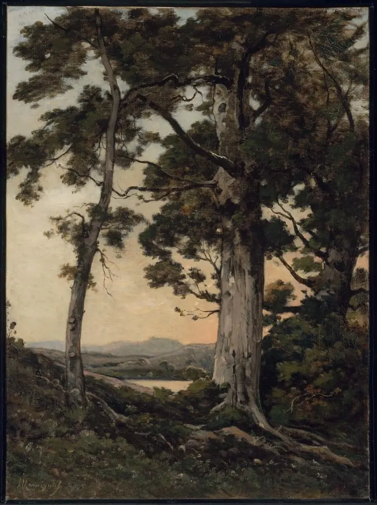 Evening at Saint-Privé, by Henri Harpignies