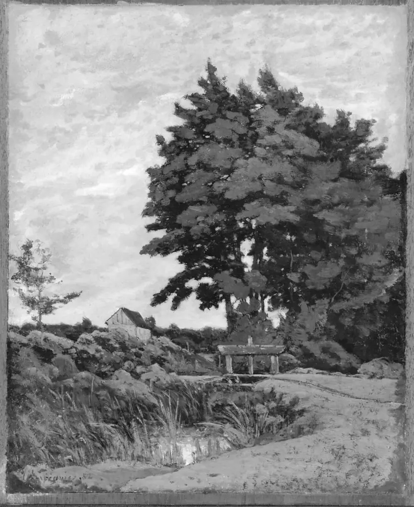 Landscape with an Old Dam, by Henri Harpignies
