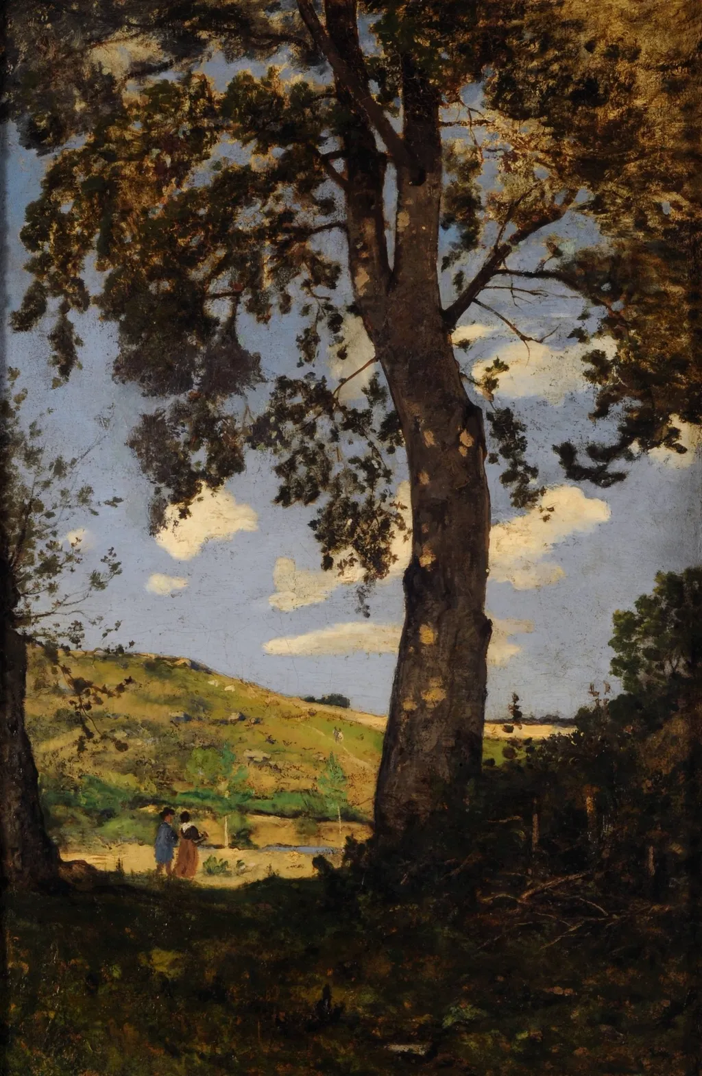 Le gros arbre, by Henri Harpignies, oil, 1869