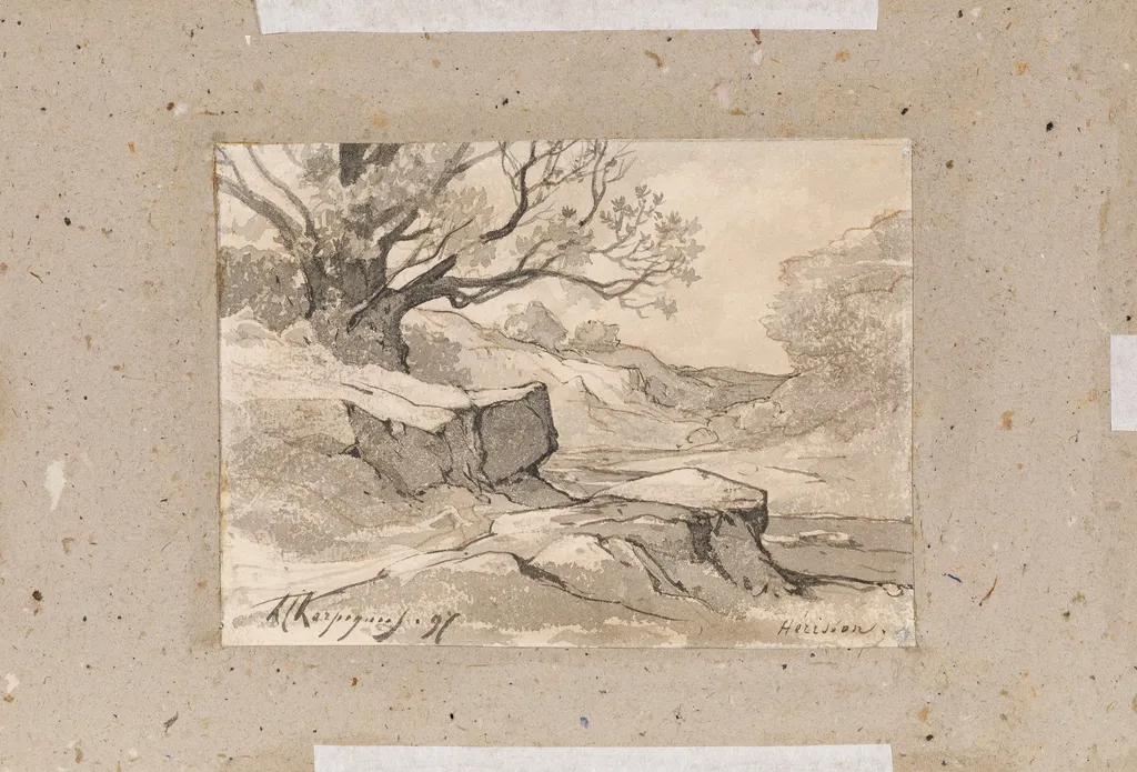 Peisaj din Hérisson, by Henri Harpignies, 1897