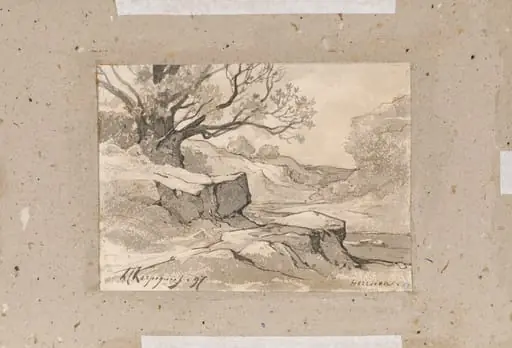 Peisaj din Hérisson, by Henri Harpignies