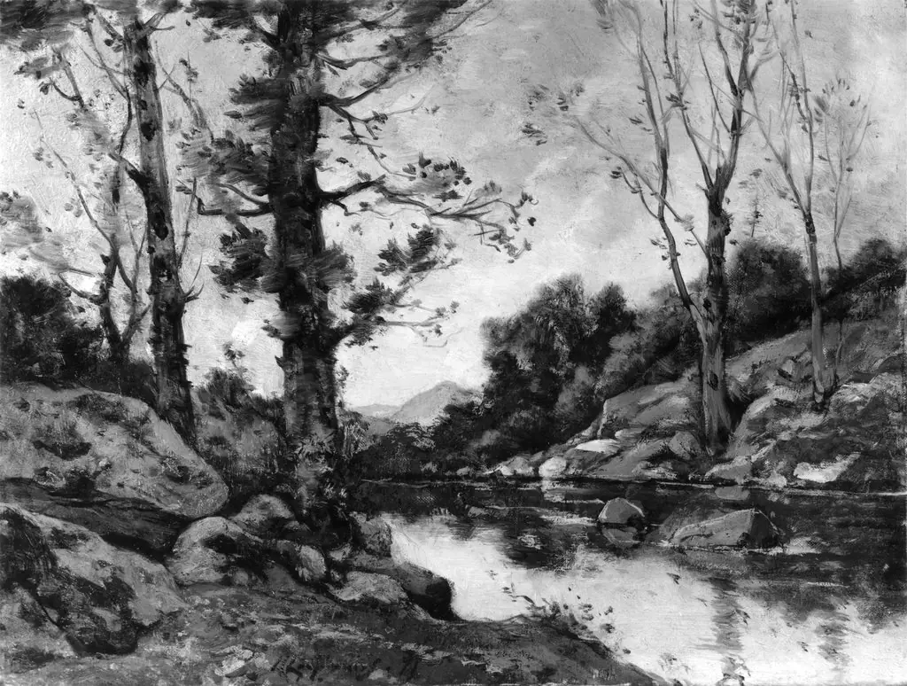 View at Hérisson, Allier, by Henri Harpignies
