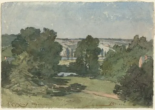 Briare, by Henri-Joseph Harpignies