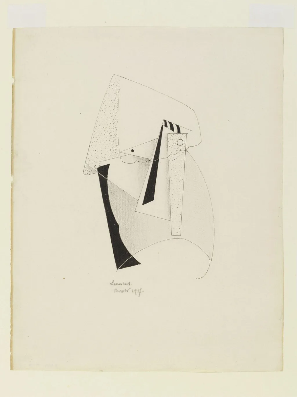 Head, by Henri Laurens, 1917