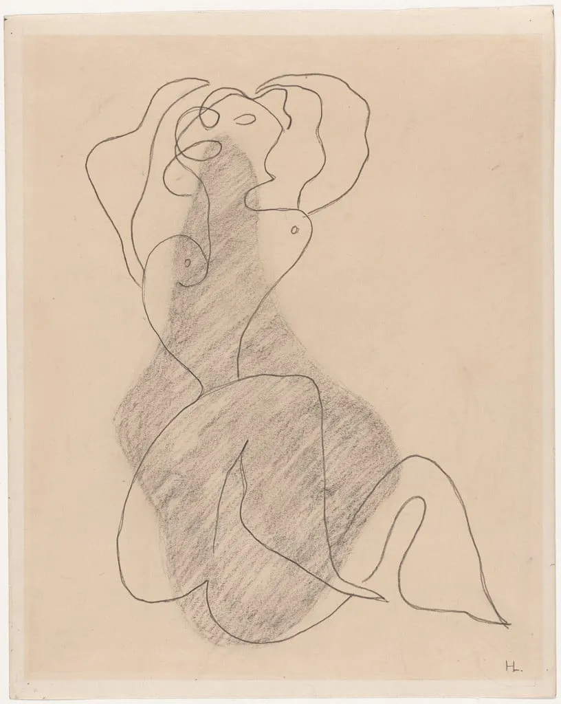Untitled, by Henri Laurens, charcoal, 1929