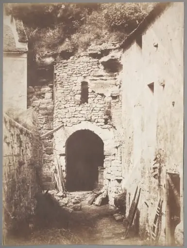 Behind the Troglodyte Farm, by Henri Le Secq