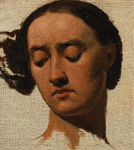 Untitled (Head of Woman), by Henri Le Secq