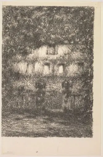 The House in Moonlight, by Henri Le Sidaner