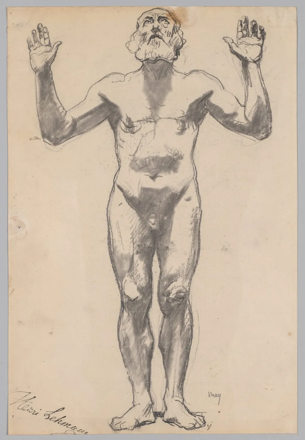 Nude Study of an Old Man, by Henri Lehmann, 1852
