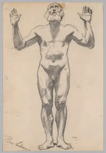 Nude Study of an Old Man, by Henri Lehmann