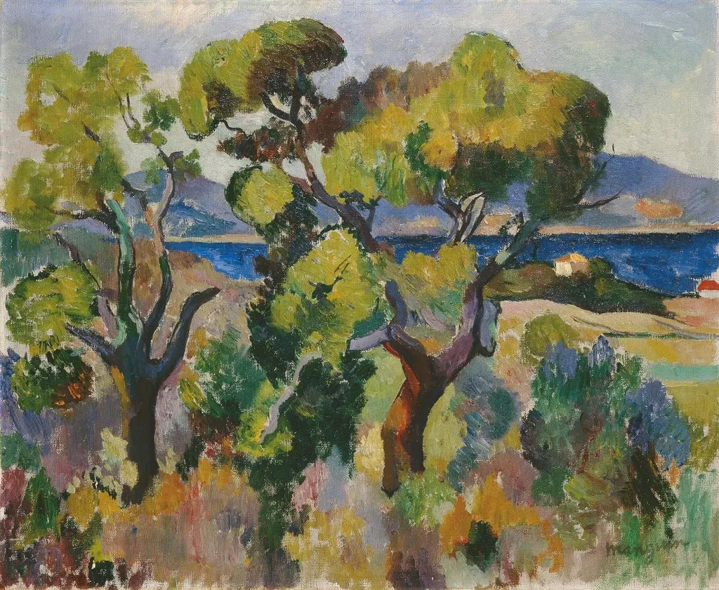 Le mistral, by Henri Manguin, oil, 1905