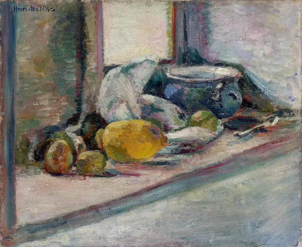 Blue Pot and Lemon, by Henri Matisse