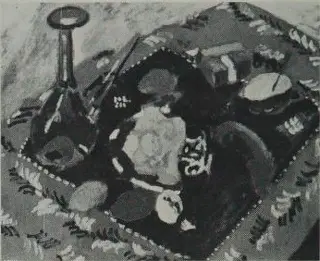 Dishes and Fruit on a Red and Black Carpet (Le Tapis Rouge), by Henri Matisse, 1906