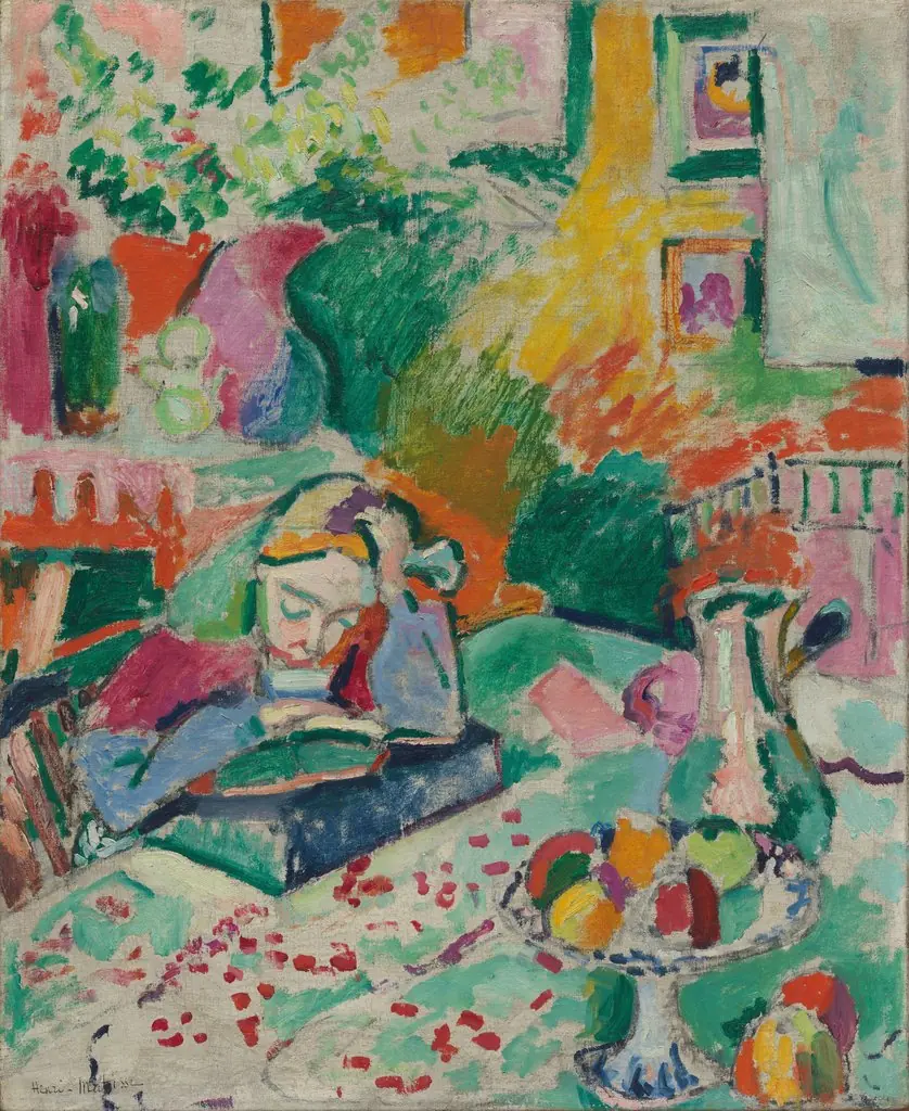 Interior with a Young Girl (Girl Reading), by Henri Matisse
