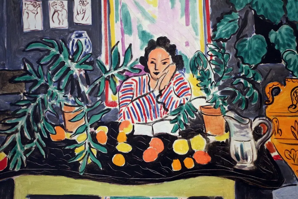 Interior with an Etruscan Vase (Intérieur au vase étrusque), by Henri Matisse, 1940