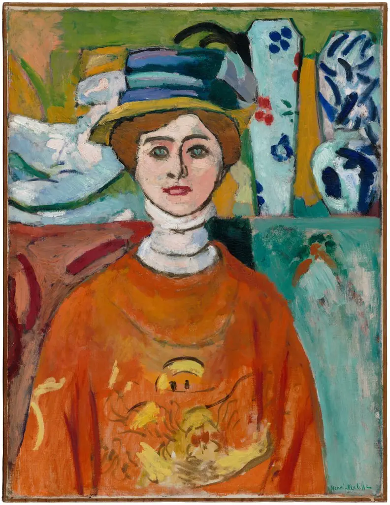 La fille aux yeux verts, by Henri Matisse, 1908