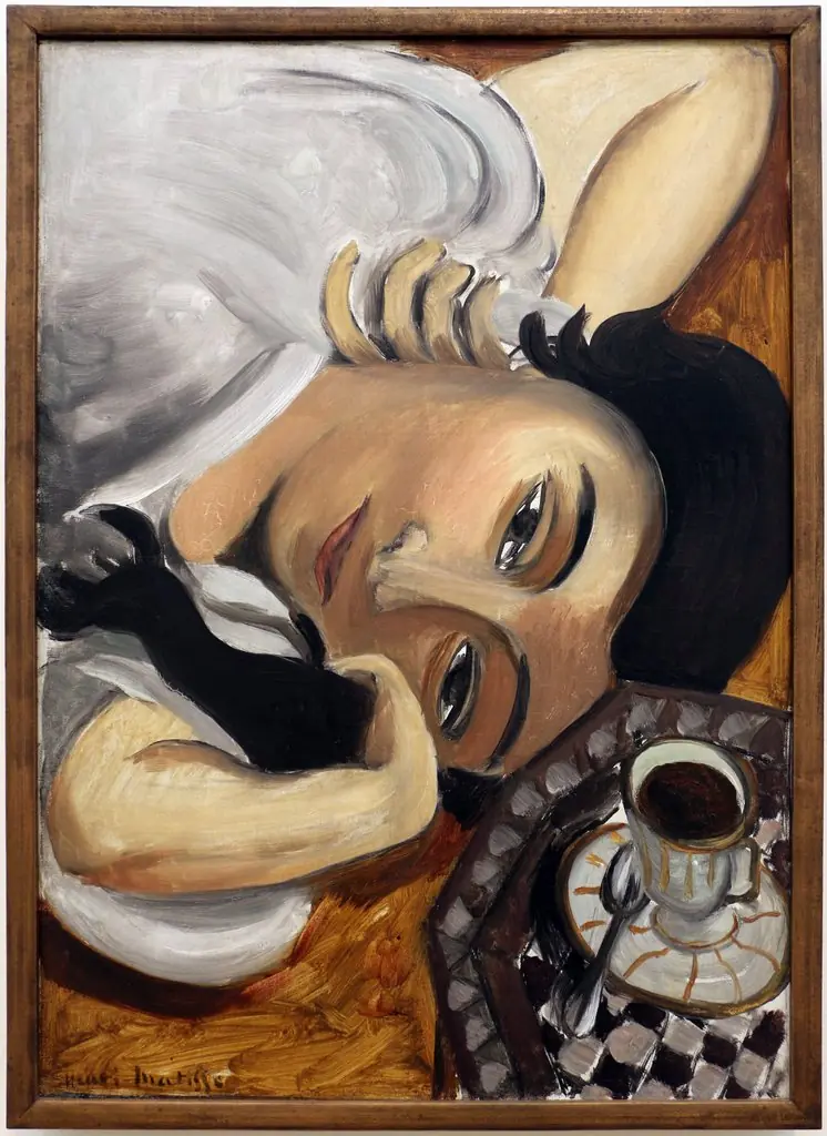 Lorette with Cup of Coffee, by Henri Matisse