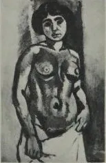 Nude. Black and Gold, by Henri Matisse, oil, 1908
