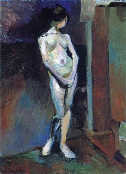 Nude Study in Blue