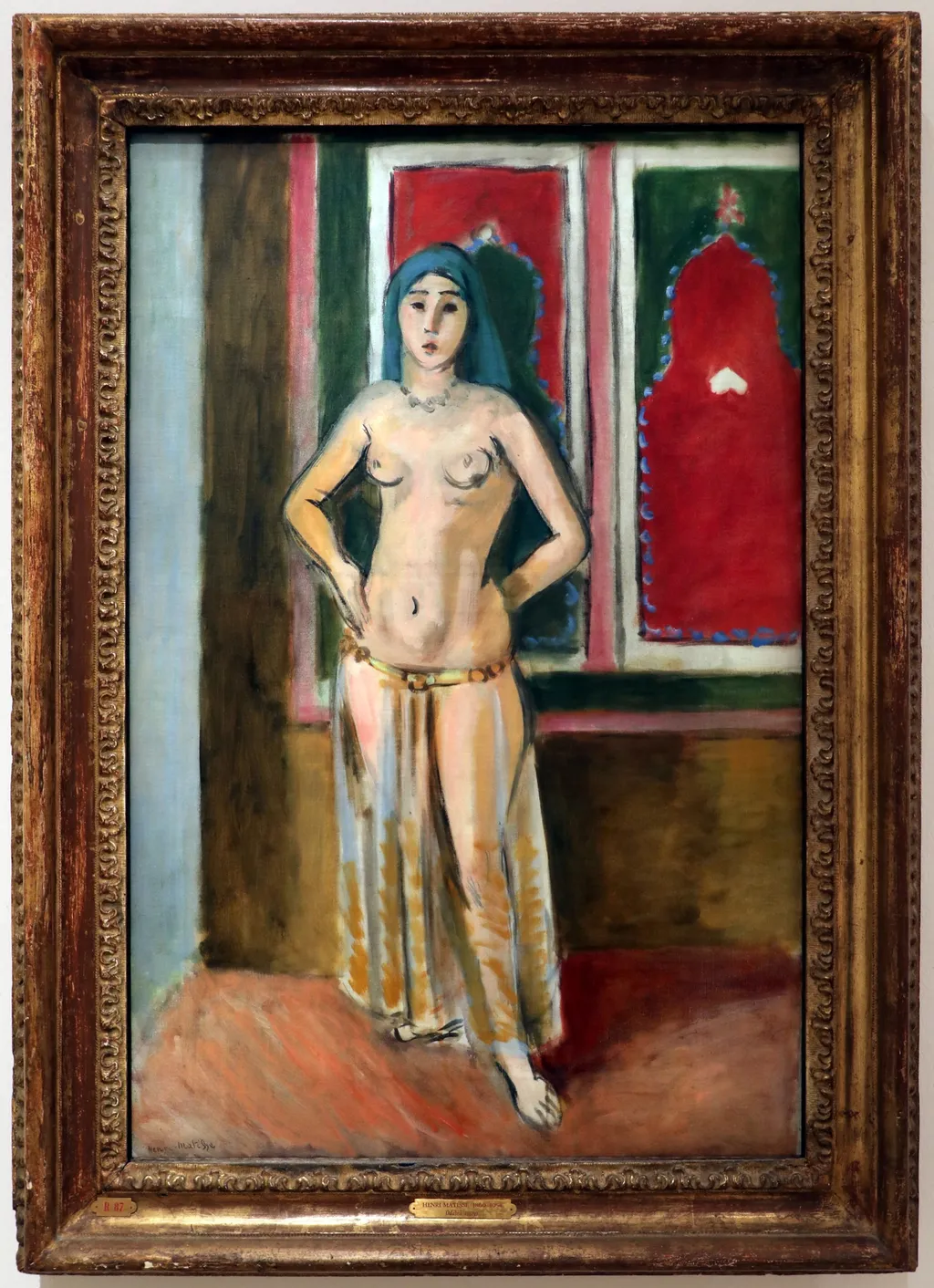 Odalisque, by Henri Matisse, oil, 1923