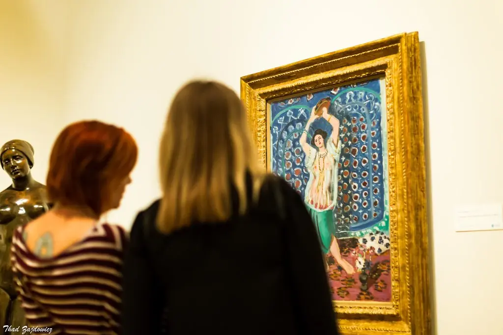 Odalisque with Tambourine (Harmony in Blue), by Henri Matisse