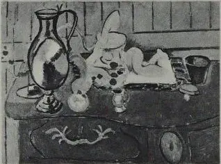Pink Statuette and Jug on a Red Chest of Drawers, by Henri Matisse