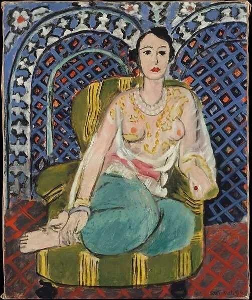 Seated Odalisque, by Henri Matisse, oil, 1926