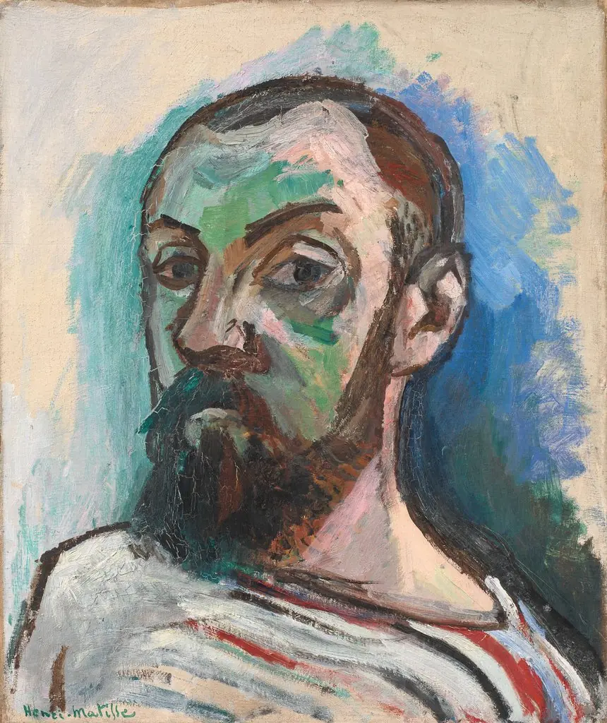 Self-Portrait in a Striped T-shirt, by Henri Matisse