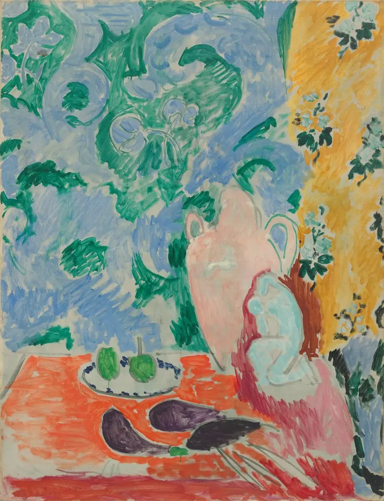 Still Life with Aubergines, by Henri Matisse