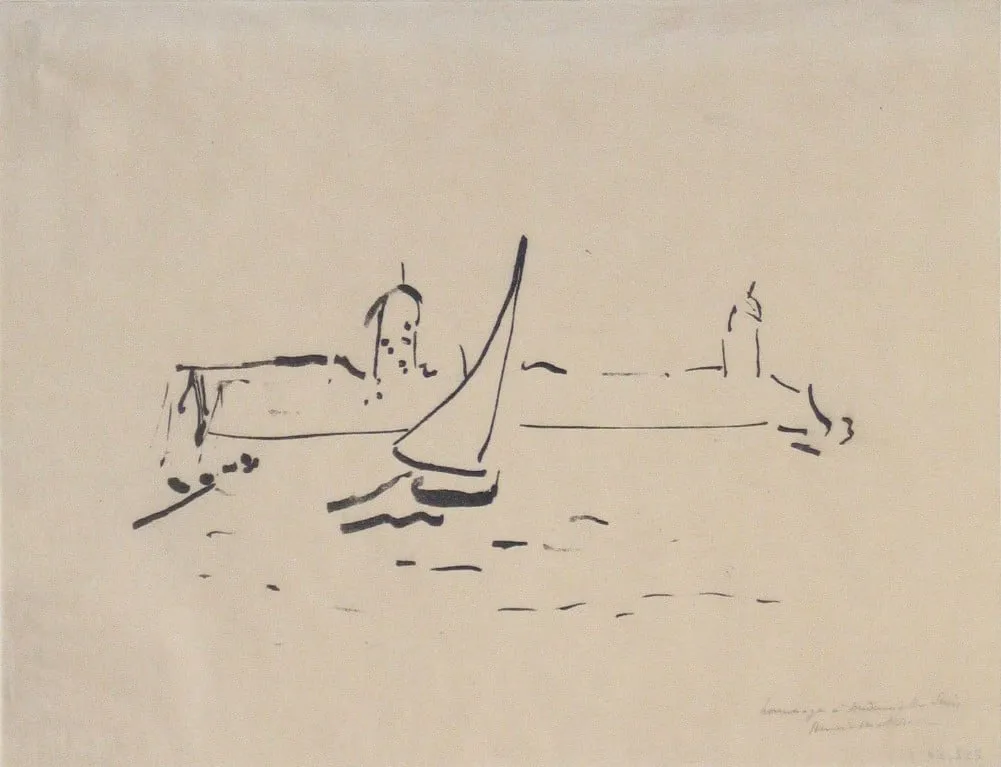 Untitled, by Henri Matisse, ink, 1907