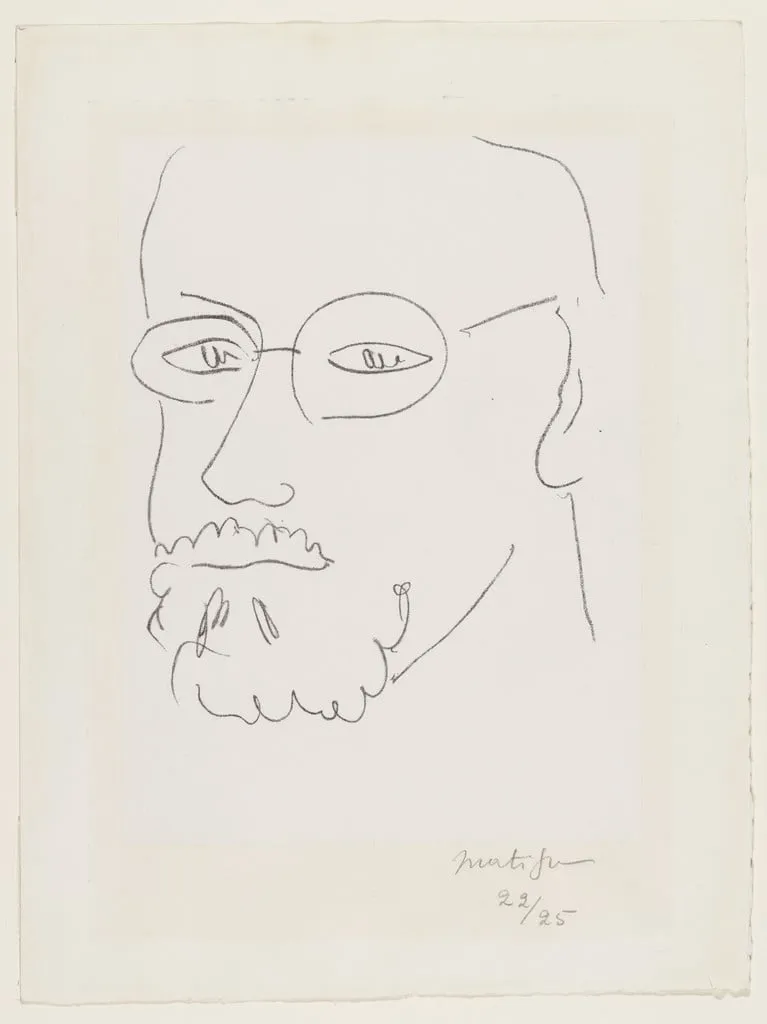 Untitled, by Henri Matisse, ink, 1948