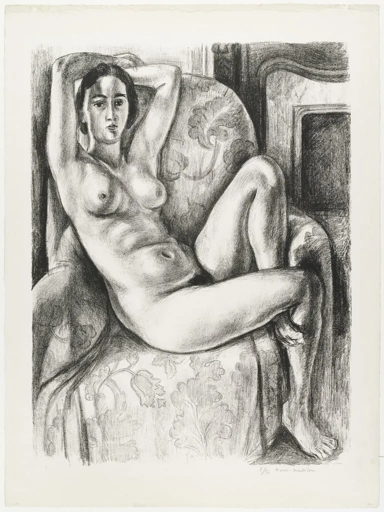 Untitled, by Henri Matisse, ink, 1925