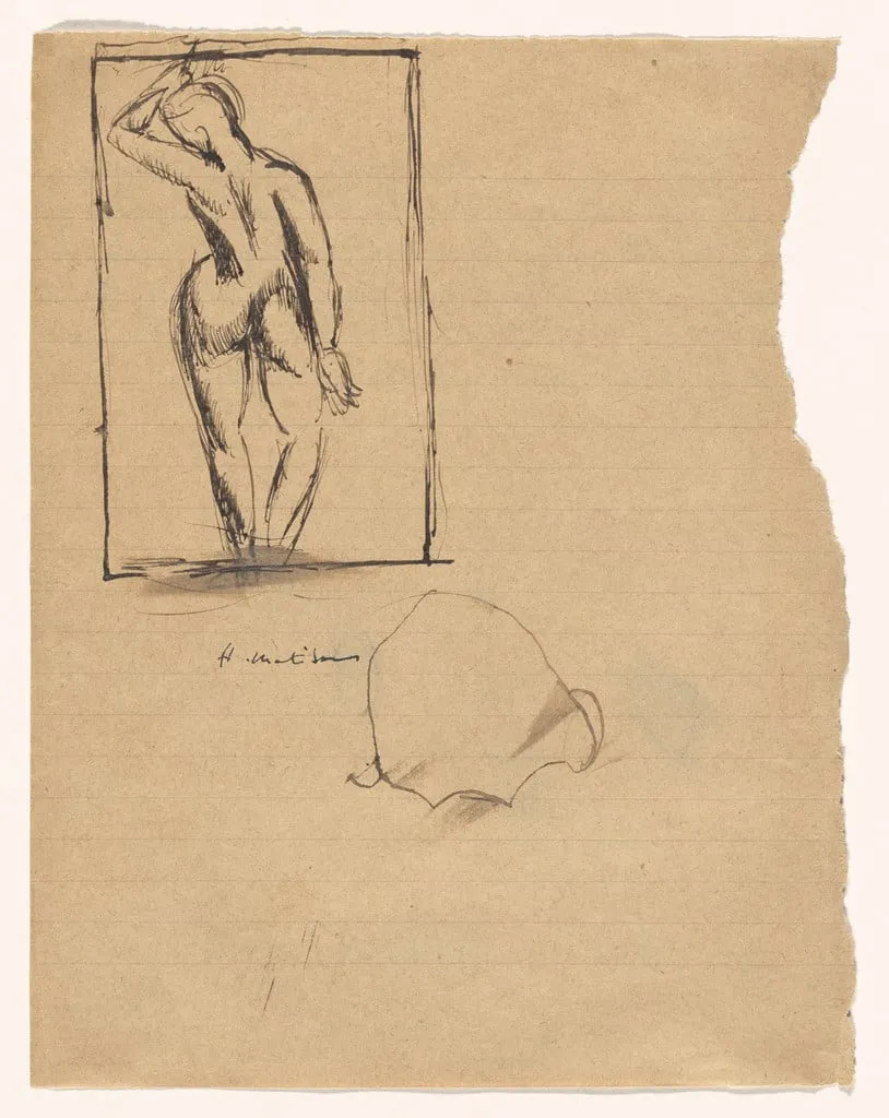 Untitled, by Henri Matisse, ink, 1913