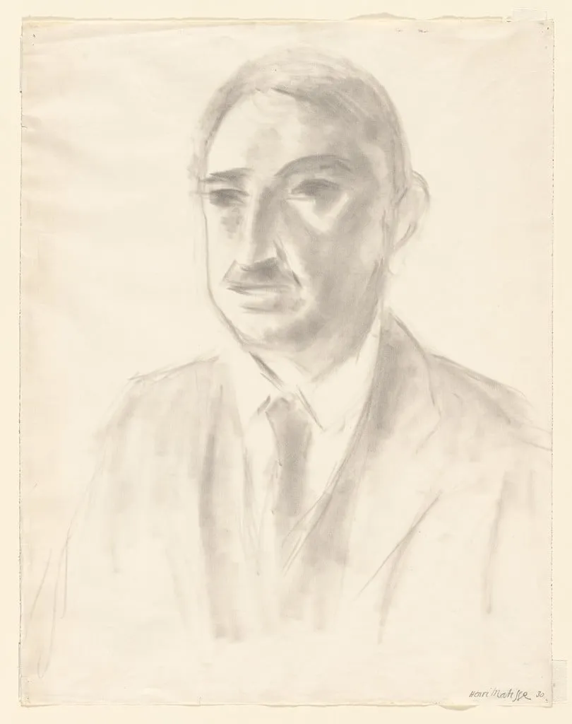 Untitled, by Henri Matisse, charcoal, 1930