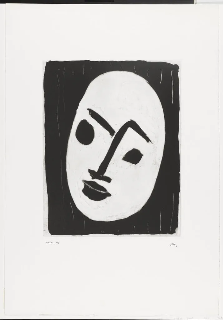 Untitled, by Henri Matisse, ink, 1950