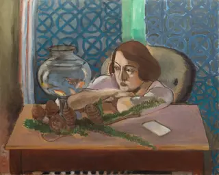 Woman before an Aquarium, by Henri Matisse, 1922
