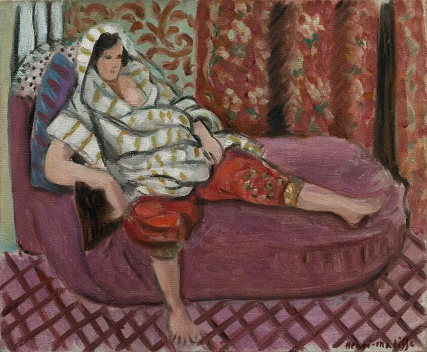Woman on Rose Divan, by Henri Matisse