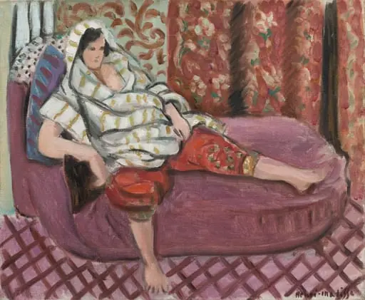 Woman on Rose Divan, by Henri Matisse