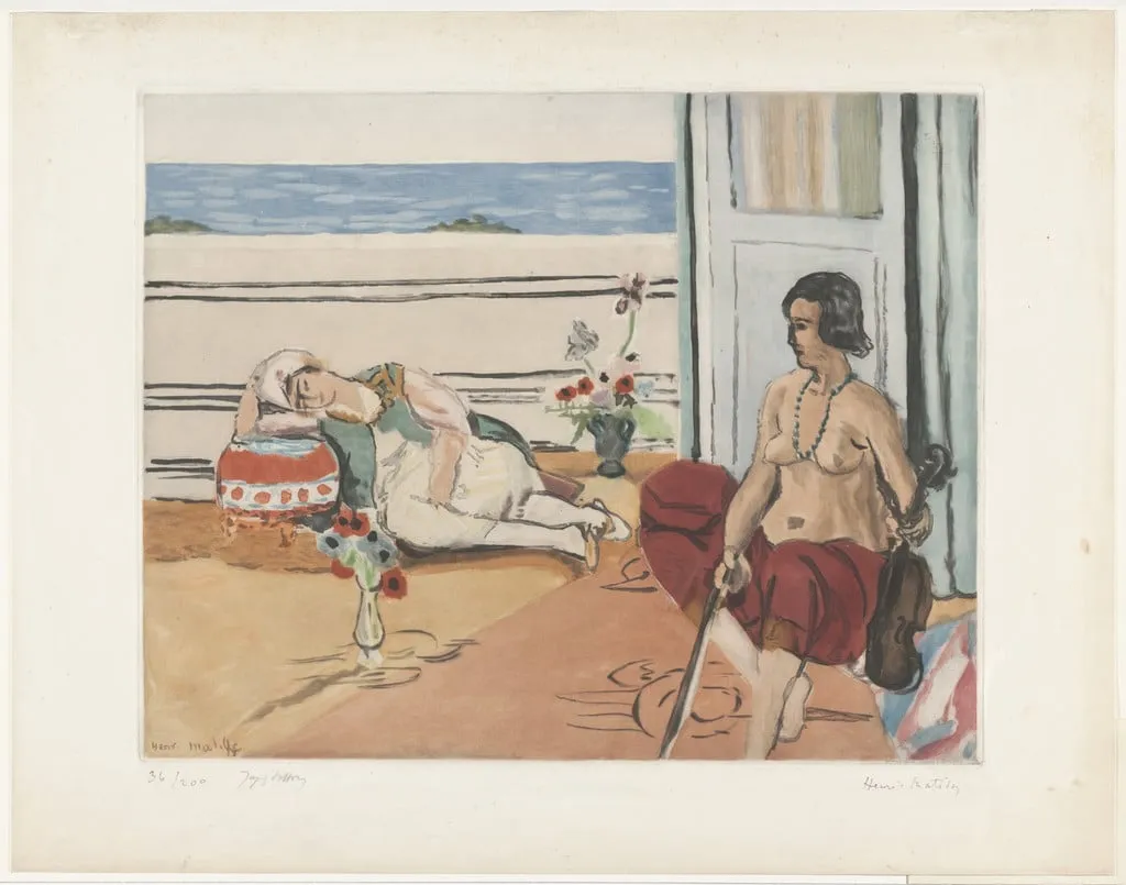 Untitled, by Henri Matisse Jacques Villon, ink, 1922