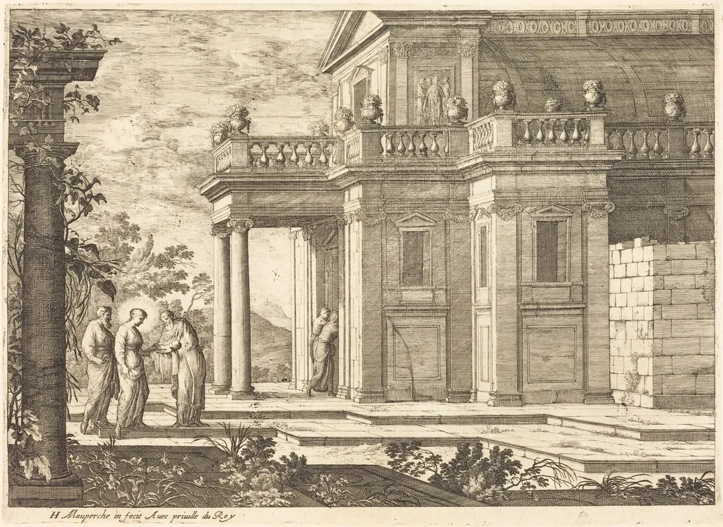 Presentation in the Temple, by Henri Mauperché, ink, 1644