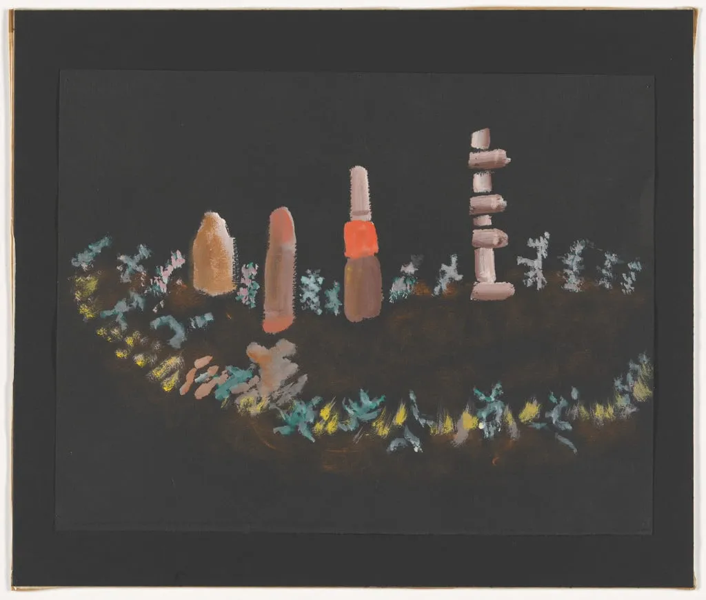 Untitled, by Henri Michaux, gouache, 1938