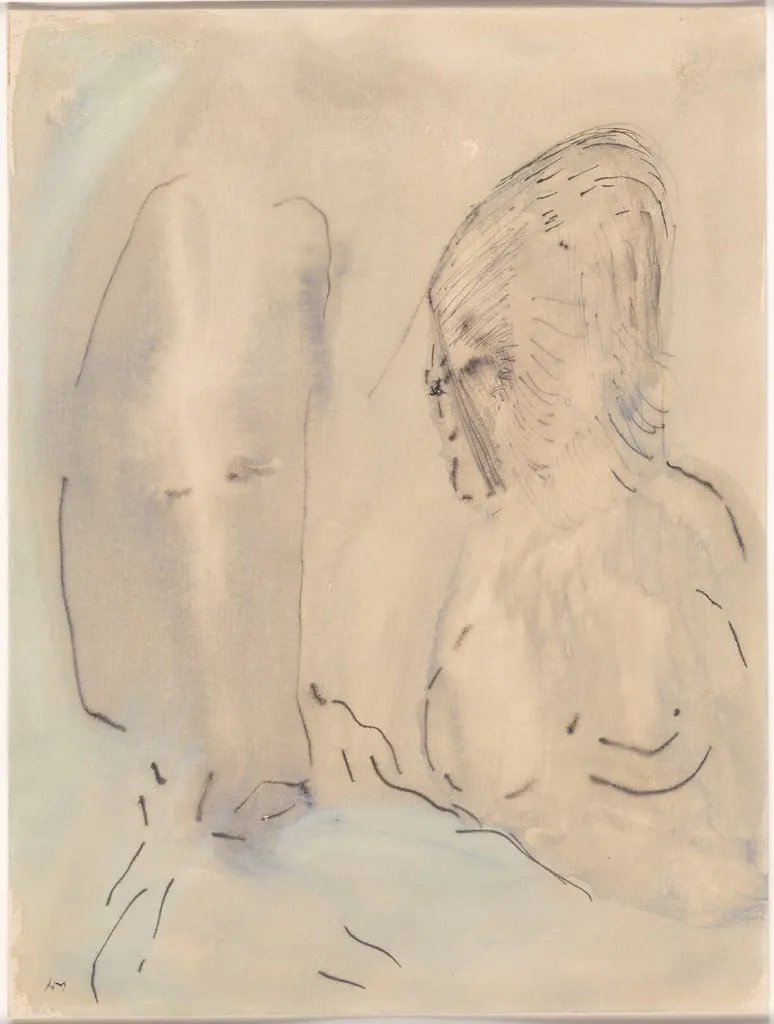 Untitled, by Henri Michaux, watercolor, 1947