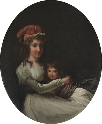 Portrait of a Mother and Daughter, by Henri-Pierre Danloux