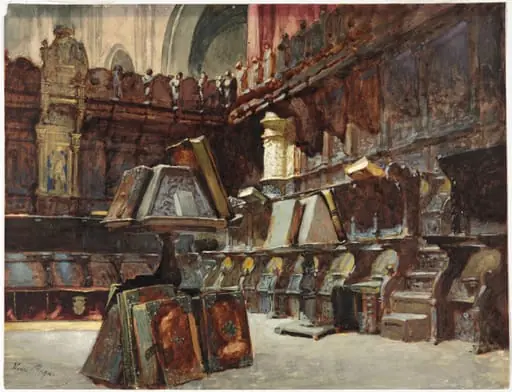 Choir Stalls in a Spanish Cathedral, by Henri Regnault