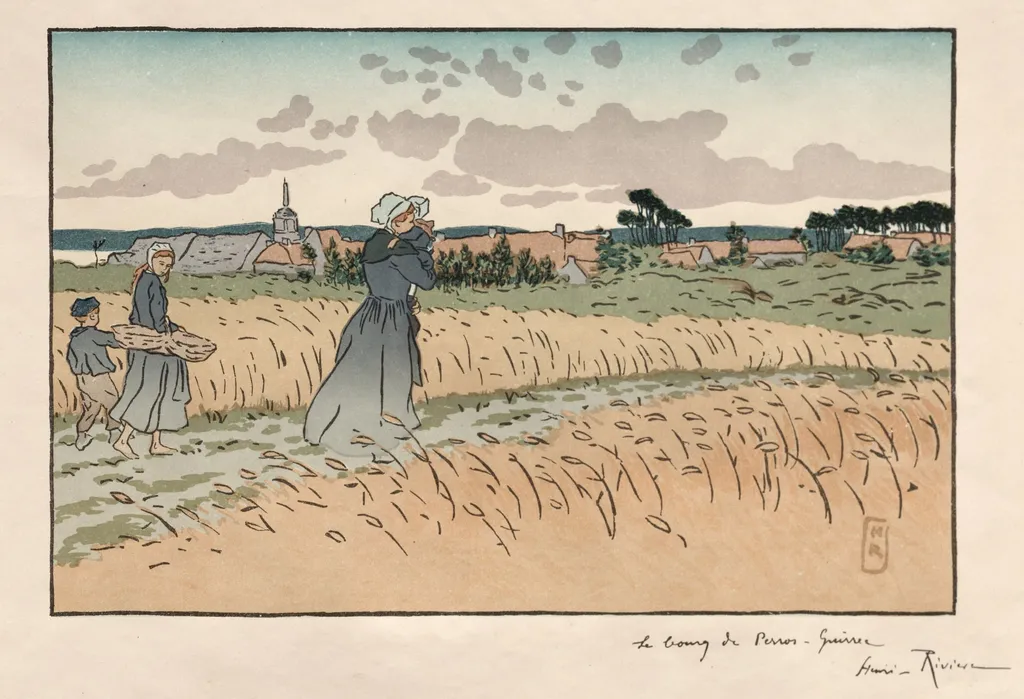 Parisian Landscapes: The Borough of Perros-Guirec, by Henri Rivière, 1896