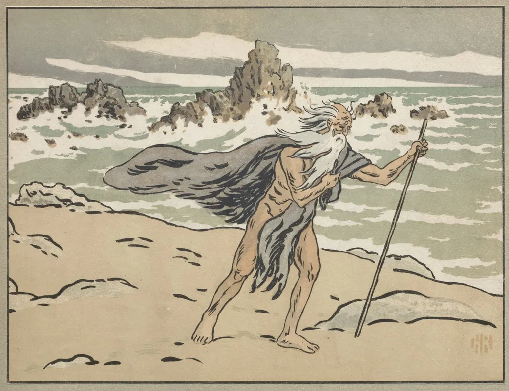 The Wandering Jew: Cover, by Henri Rivière, 1896