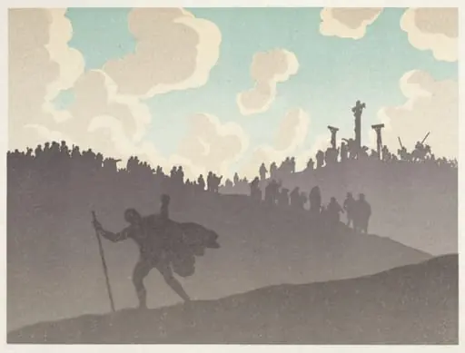 The Wandering Jew: The Desert: The Crucifixion, by Henri Rivière