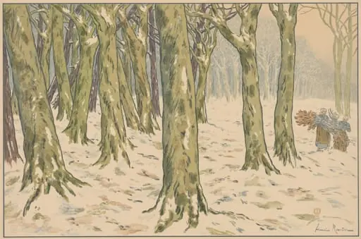 The Woods, Winter, by Henri Rivière