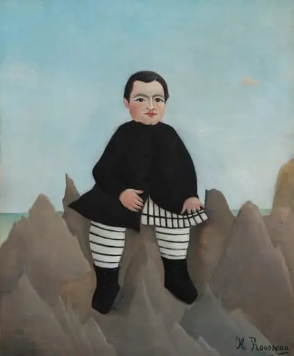 Boy on the Rocks, by Henri Rousseau